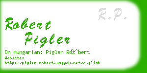 robert pigler business card